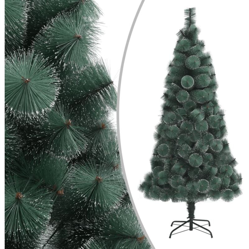foto del prodotto albero di natale artificiale con supporto verde 180 cm pet vidaxl