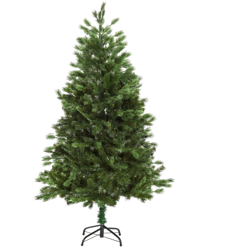 foto del prodotto albero di natale artificiale gigante 210cm realistico base pieghevole homcom