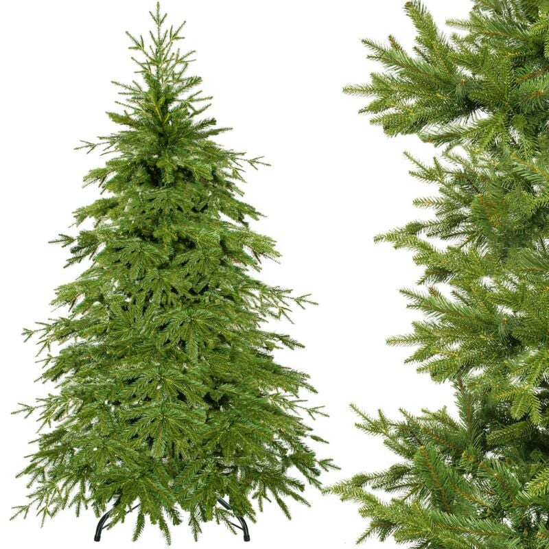 foto del prodotto albero di natale artificiale pe abete caucasico come vero premium 180cm gratis