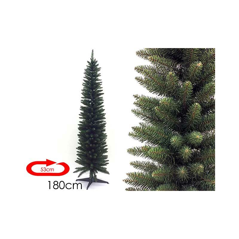 foto del prodotto albero di natale artificiale slim salvaspazio monviso folto cm 180