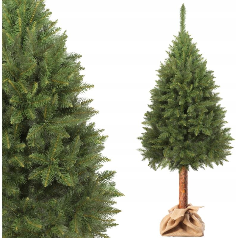 foto del prodotto albero di natale artificiale su tronco, 180 cm, abete naturale kadax