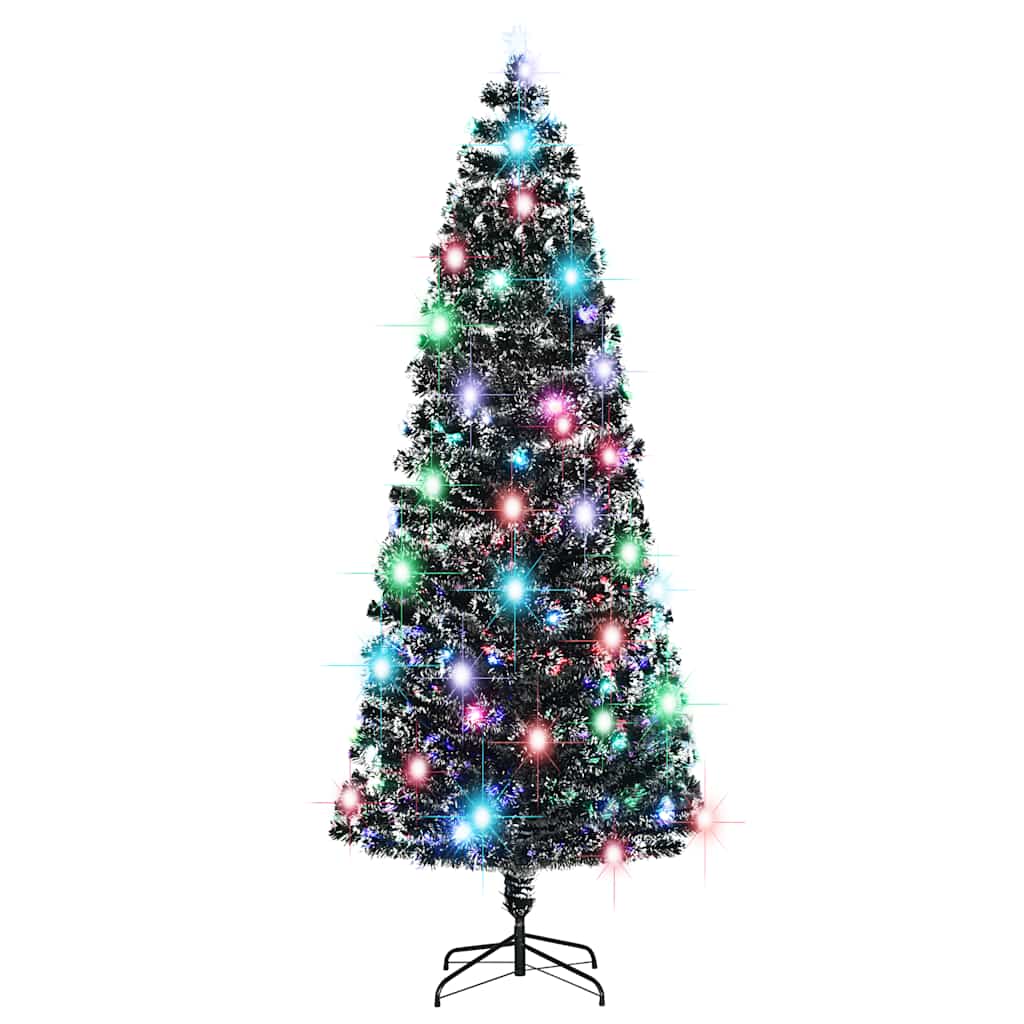 foto del prodotto albero di natale artificiale supporto led 240 cm fibra ottica cod mxl 18101
