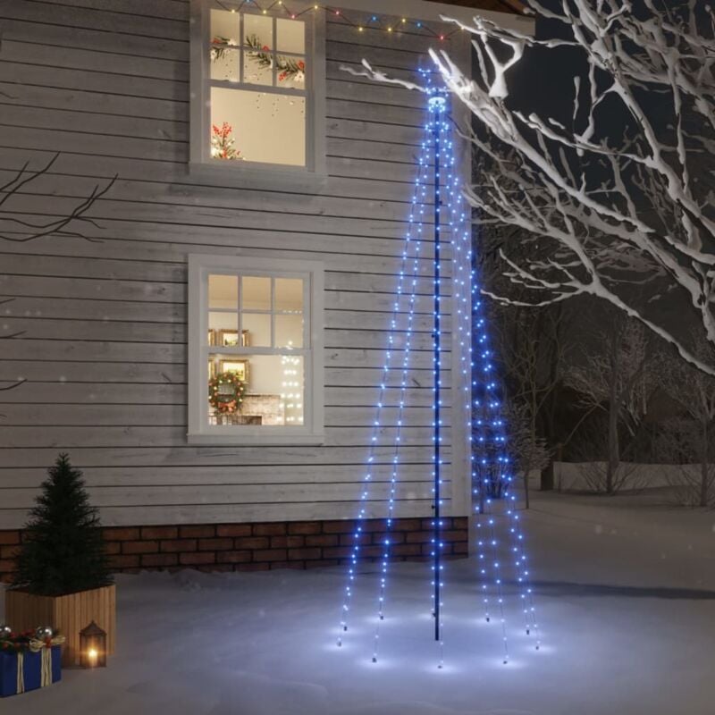 foto del prodotto albero di natale con puntale blu 310 led 300 cm vidaxl