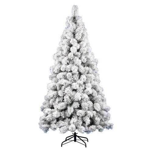 foto del prodotto albero di natale d. 93 x h. 180 cm saint moritz verde innevato