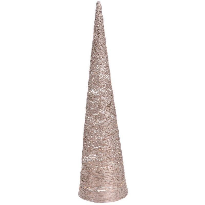 foto del prodotto albero di natale dorato bianco caldo 20 x 80 cm 3 unit 