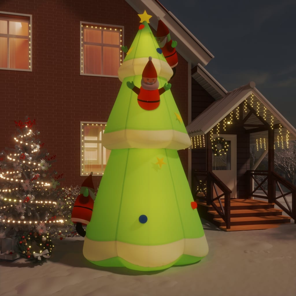foto del prodotto albero di natale gonfiabile con led 500 cm