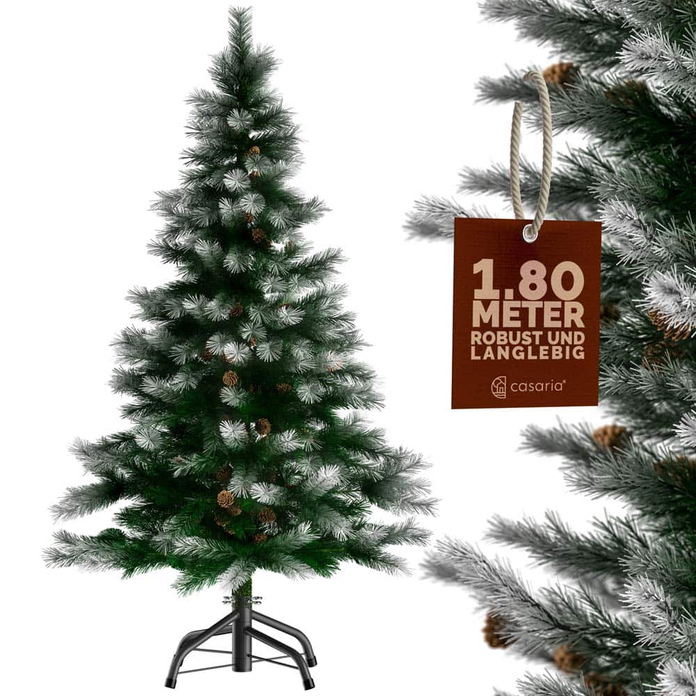 foto del prodotto albero di natale innevato 180cm