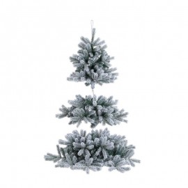 foto del prodotto albero di natale innevato pendente fiemme h150 cm