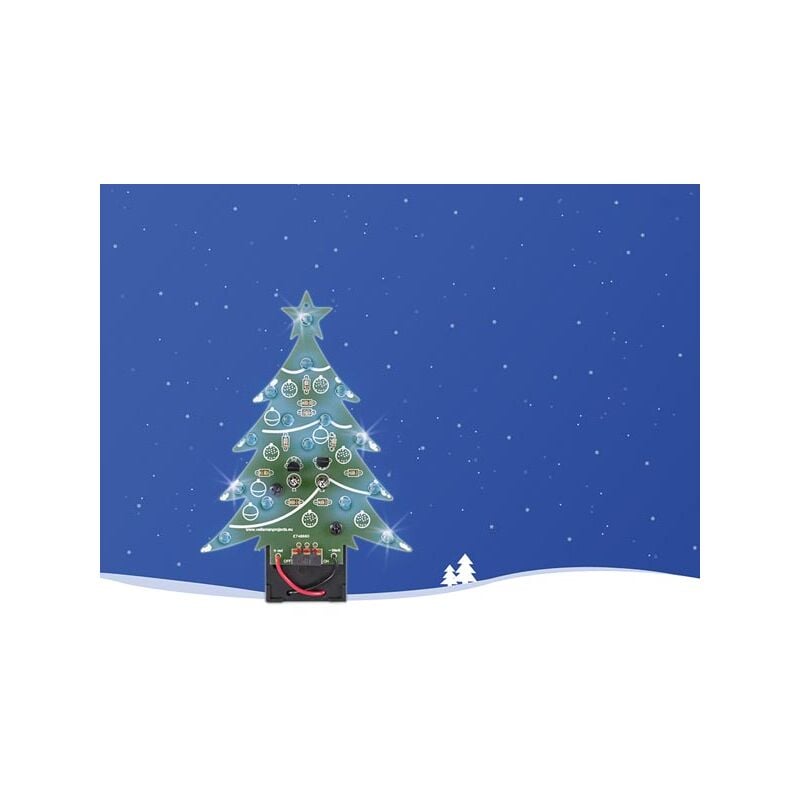 foto del prodotto albero di natale led blu interruttore on off