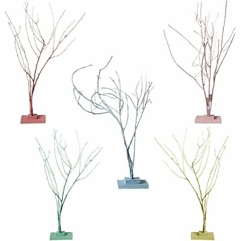 foto del prodotto albero di pasqua in legno ramo decorazioni casa vetrina negozio pasquali addobbi new in vari colori da addobbare colorigenerali rosa