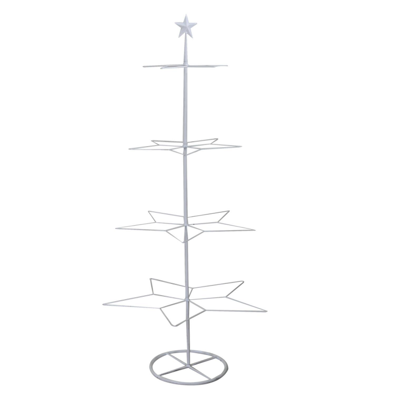 foto del prodotto albero espositore ferro bianco cm57x55h123