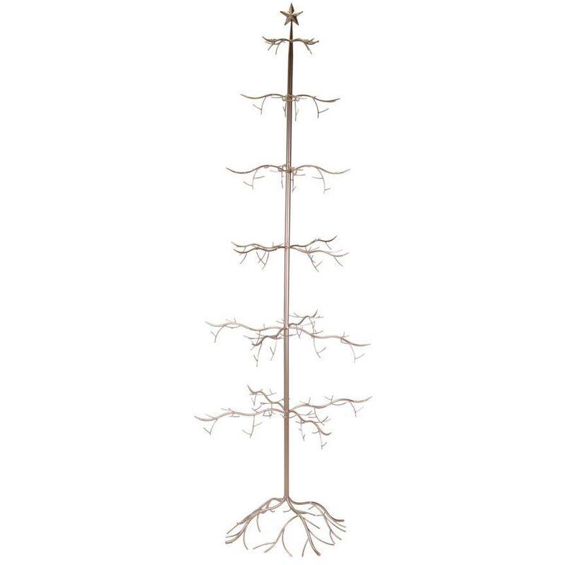 foto del prodotto albero espostitore metallo rame cm73x73h200