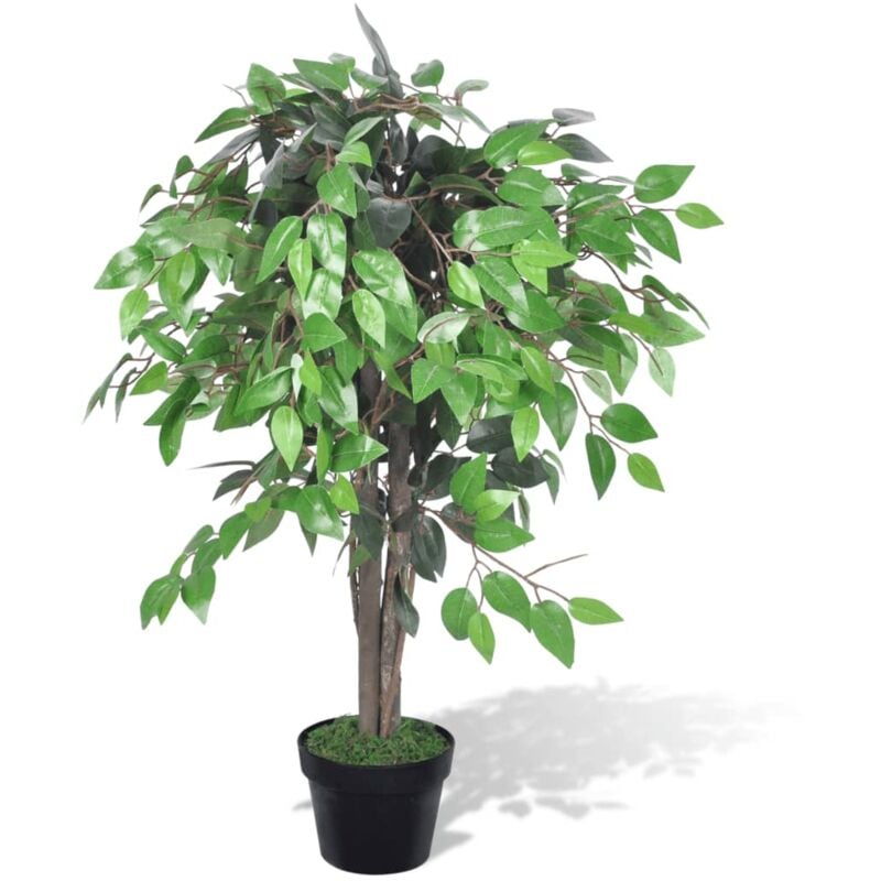 foto del prodotto albero ficus artificiale con vaso 90 cm - vidaxl