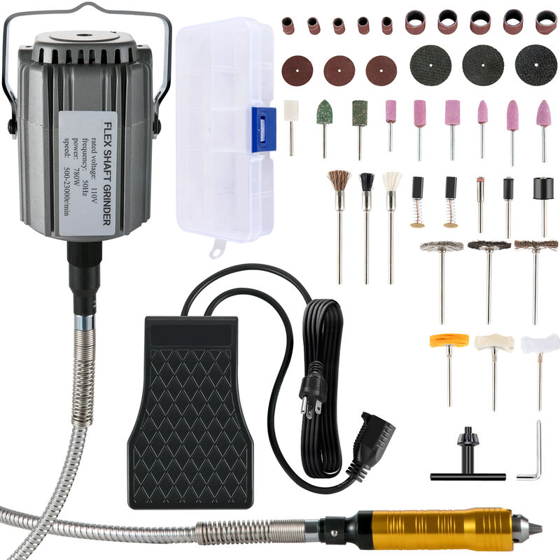 foto del prodotto albero flessibile con mandrino per trapano, potenza 780 w 220 v 500 23000 rpm smerigliatrice elettrica con albero flessibile per diversi materiali