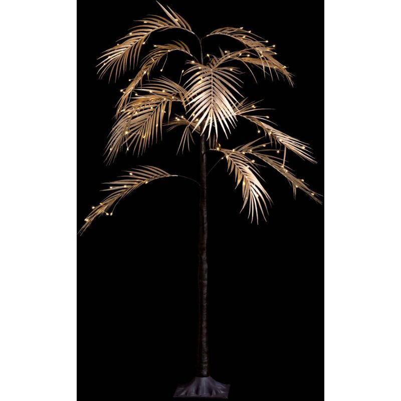 foto del prodotto albero illuminato da interno palma d oro h. 90 cm 90 led trasformatore feeric lights christmas