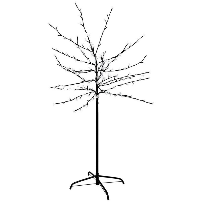 foto del prodotto albero luminoso da esterno prunus h1,5m 200 led bianco freddo trasformatore feeric lights christmas