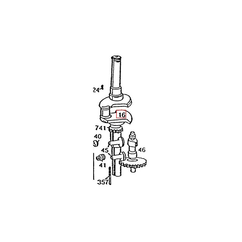 foto del prodotto albero motore originale motore rasaerba tagliaerba briggs stratton 492453