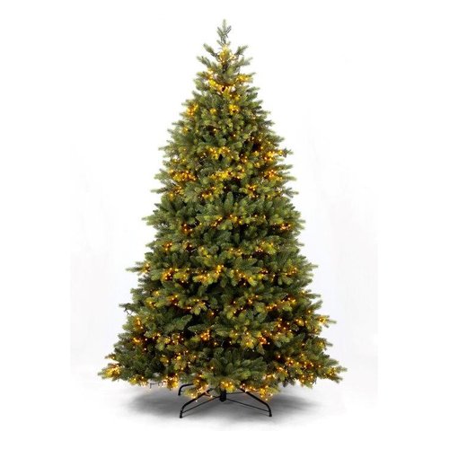 foto del prodotto albero natale amicasa monviso con 3200 luci led verde