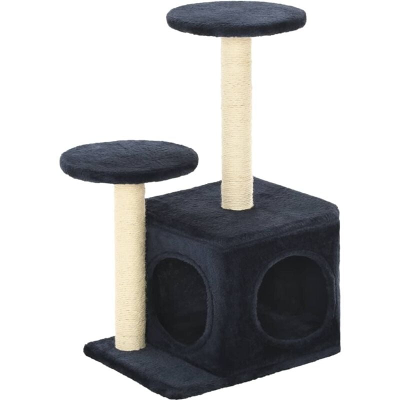 foto del prodotto albero per gatti con pali tiragraffi in sisal 60 cm blu scuro - vidaxl