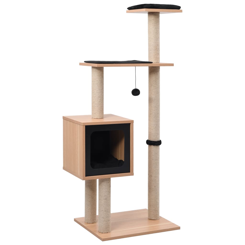 foto del prodotto albero per gatti con tappeto tiragraffi in sisal 123 cm cod mxl 15106