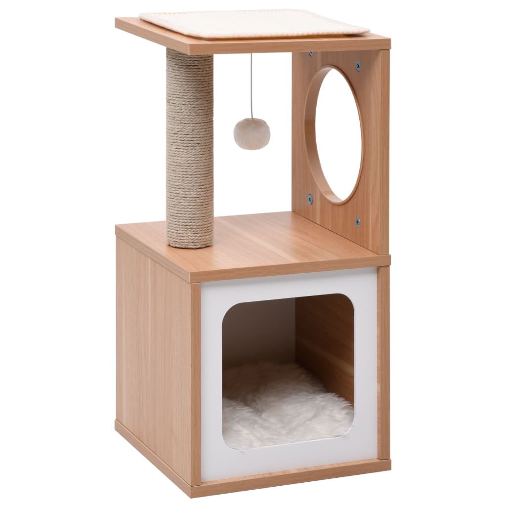 foto del prodotto albero per gatti con tappeto tiragraffi in sisal 60 cm cod mxl 6202