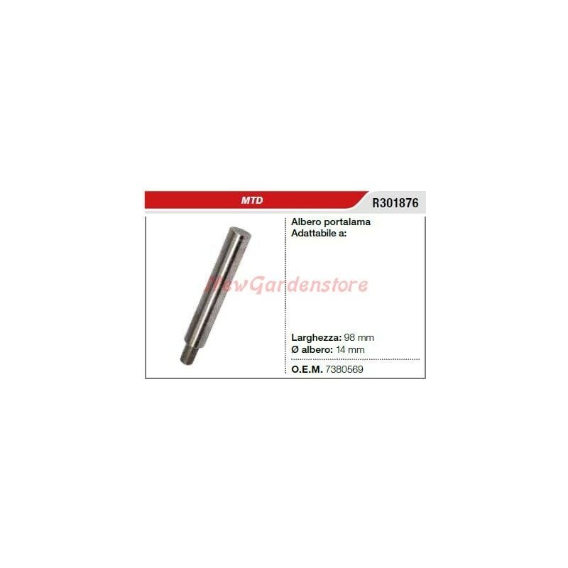 foto del prodotto albero portalama mtd tagliaerba rasaerba tosaerba r301876 738 0569