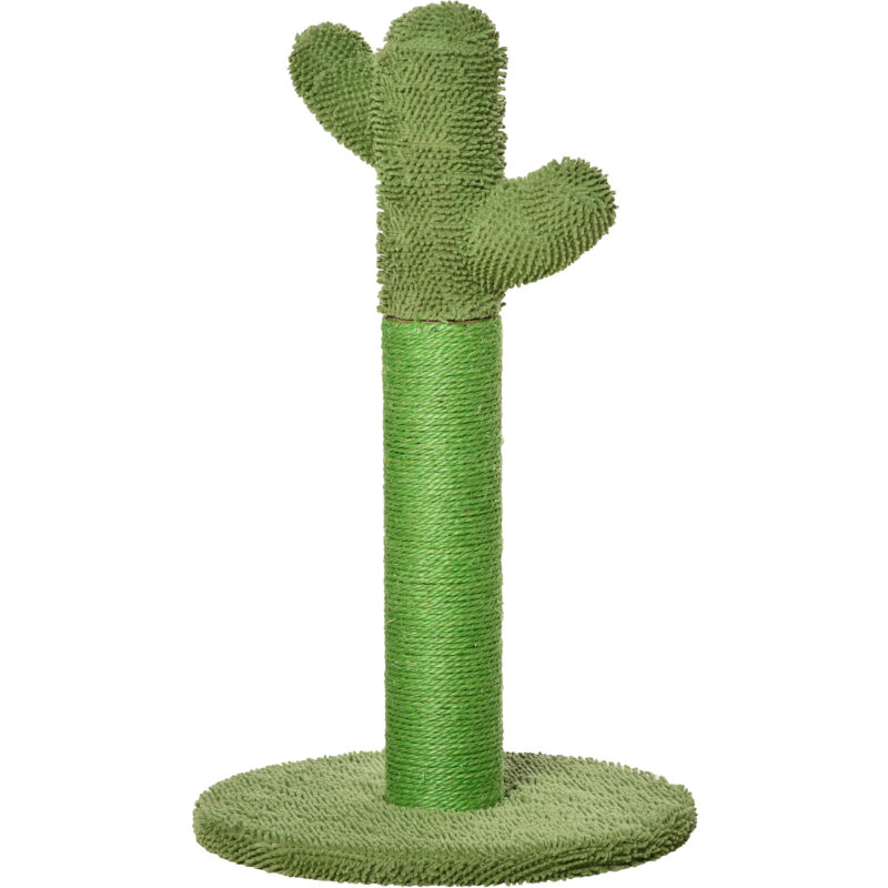 foto del prodotto albero tiragraffi per gatti adulti e gattini a forma di cactus pawhut