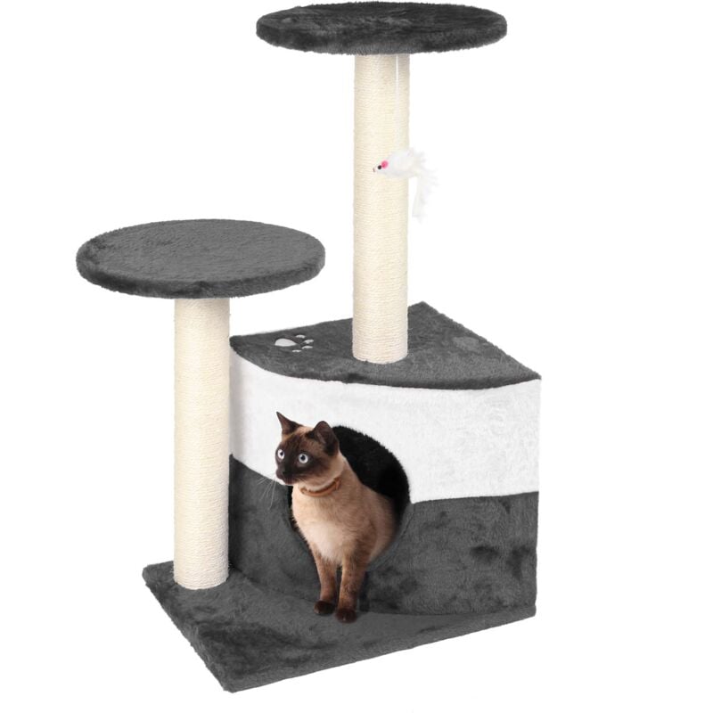 foto del prodotto albero tiragraffi per gatti grigio 71 cm albero per arrampicarsi tiragraffi gatto