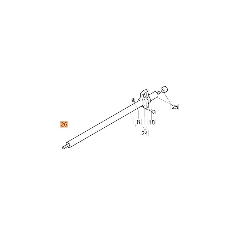 foto del prodotto albero trasmissione decespugliatore modelli bc24t originale emak 61170075r