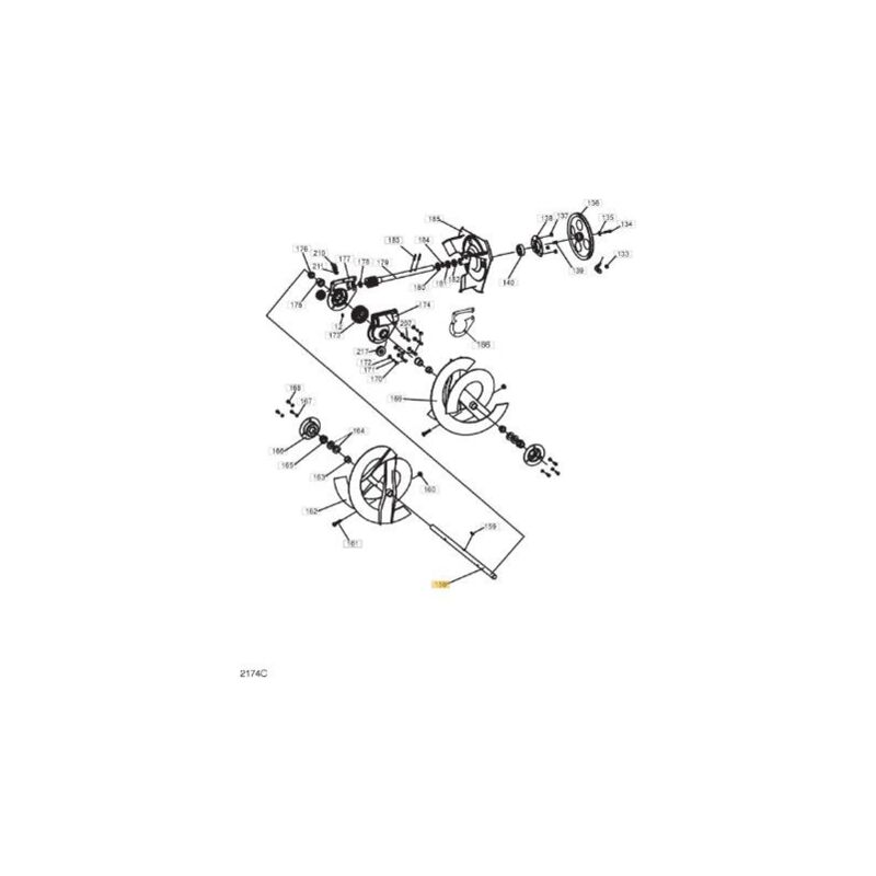 foto del prodotto albero uscita (62 cm) originale stiga - 1811-2552-01