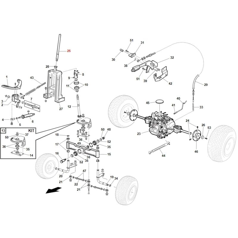 foto del prodotto albero volante znt trattorino originale gianni ferrari bfb 89001000054
