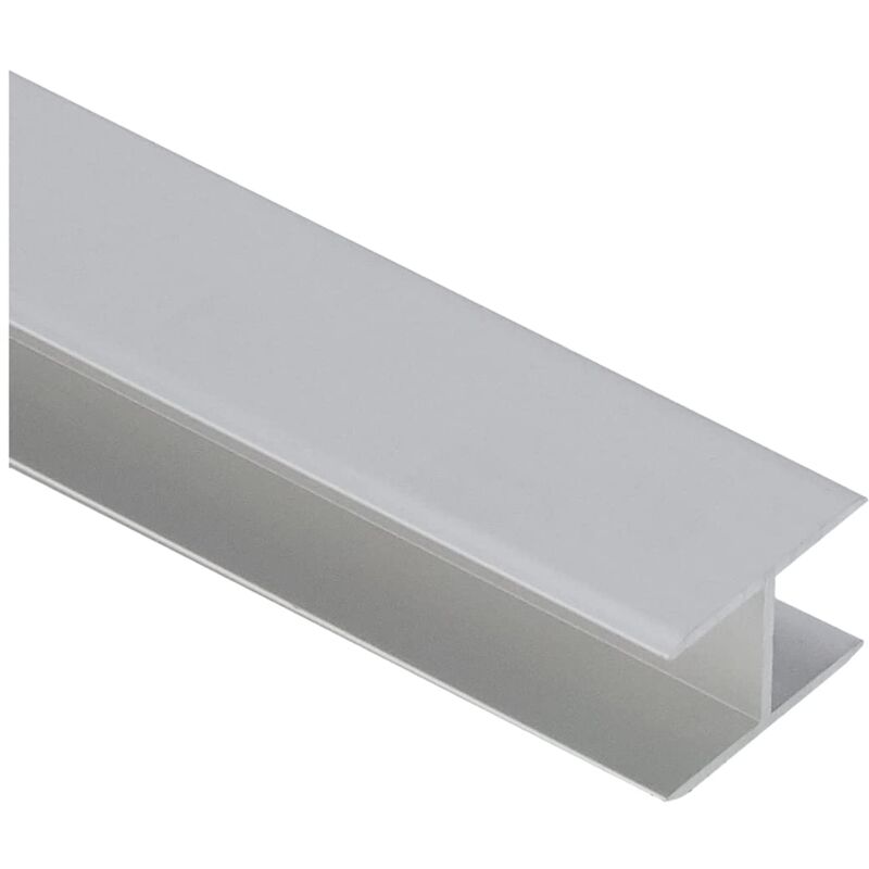 foto del prodotto alberts 030814 profilo ad h autobloccante alluminio, anodizzato argento 1000 x 19,5 x 30 mm