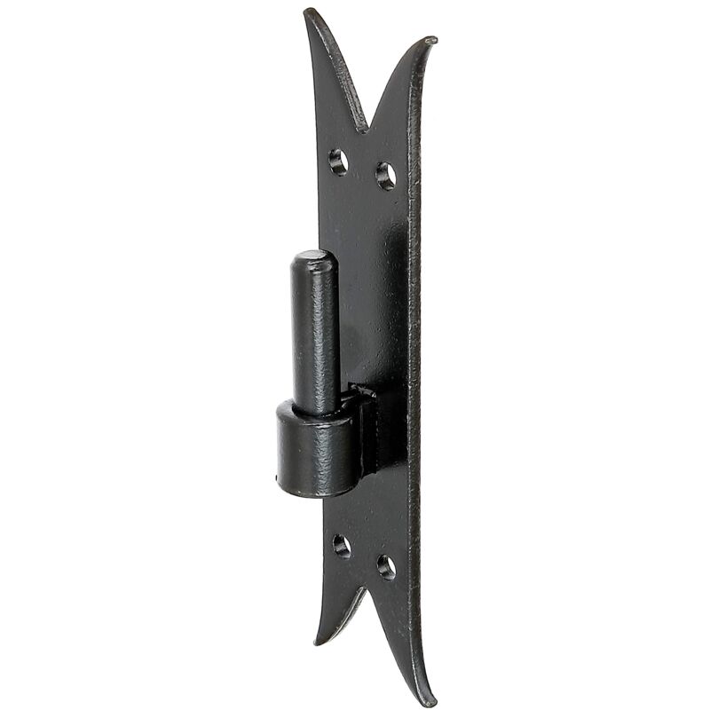 foto del prodotto alberts 306717 cardine su piastra, gancio di, estremit a coda di rondine, vernice ad immersione nera, entrata 14 mm, piastra 205 x 45 mm