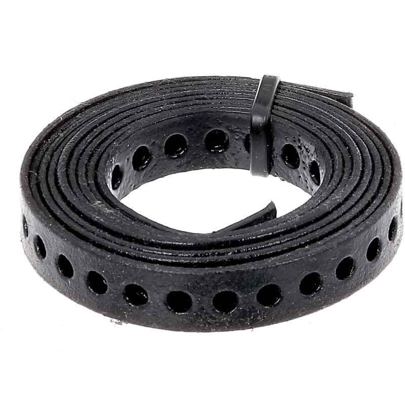 foto del prodotto alberts 334222 nastro forato, con o senza box di srotolamento, rivestito in plastica nera, larghezza 20 mm, lunghezza 1,5 m