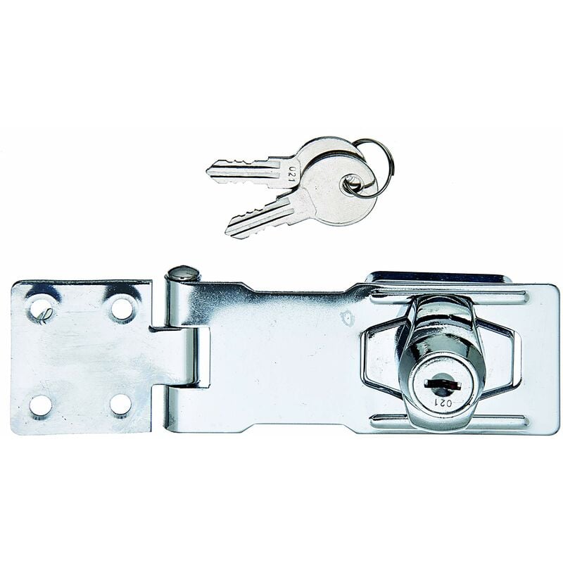 foto del prodotto alberts 348458 sicurezza, chiudibile a chiave, cromata, lunghezza chiusura 100 mm, larghezza 41,5 mm
