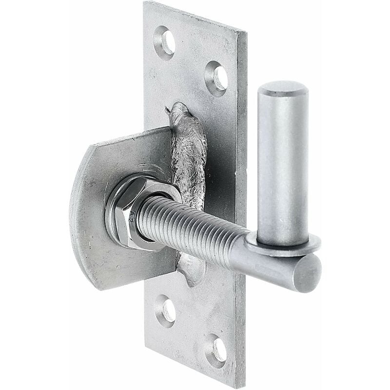 foto del prodotto alberts 361471 cardine da avvitare, regolabile di 20 mm, acciaio inox, entrata 13 mm, piastra 100 x 40 mm