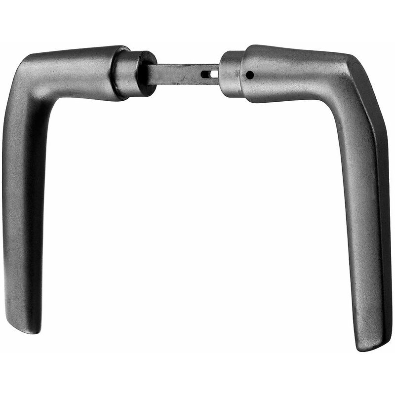 foto del prodotto alberts 412661 maniglia, alluminio, anodizzato argento, per serratura a scatola 50 60 mm, larghezza 115 mm