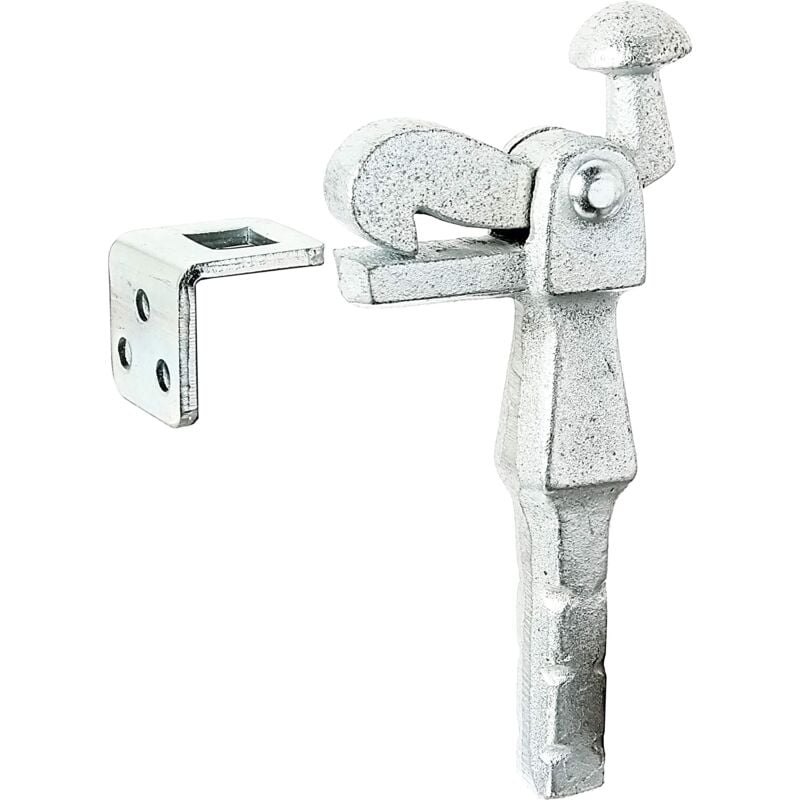 foto del prodotto alberts 412814 fermo per cancello, fissaggio nel cemento, altezza 168 mm, profondit 52 mm
