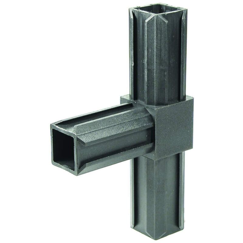 foto del prodotto alberts 426453 xd raccordo per tubi, raccordo a t, plastica nero, 30 x 30 x 2,0 mm
