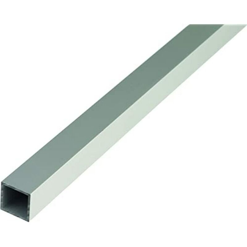 foto del prodotto alberts 471682 tubo quadrato, alluminio, anodizzato argento, 1000 x 50 x 50 mm