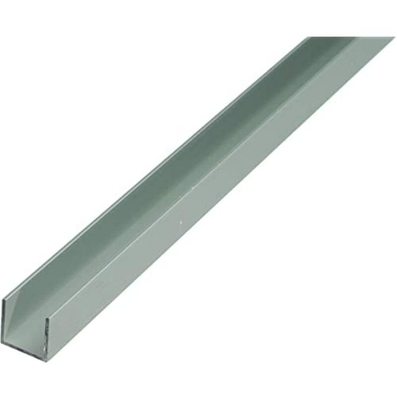 foto del prodotto alberts 471965 profilo a u, alluminio, anodizzato argento, 1000 x 25 x 25 mm