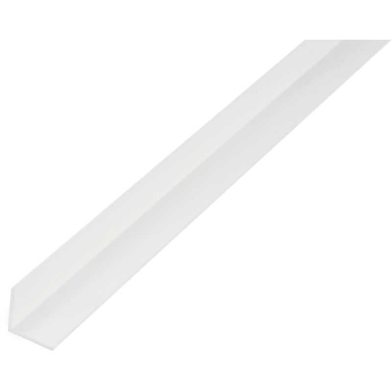 foto del prodotto alberts 472245 profilo angolare plastica, bianco 1000 x 25 x 25 mm