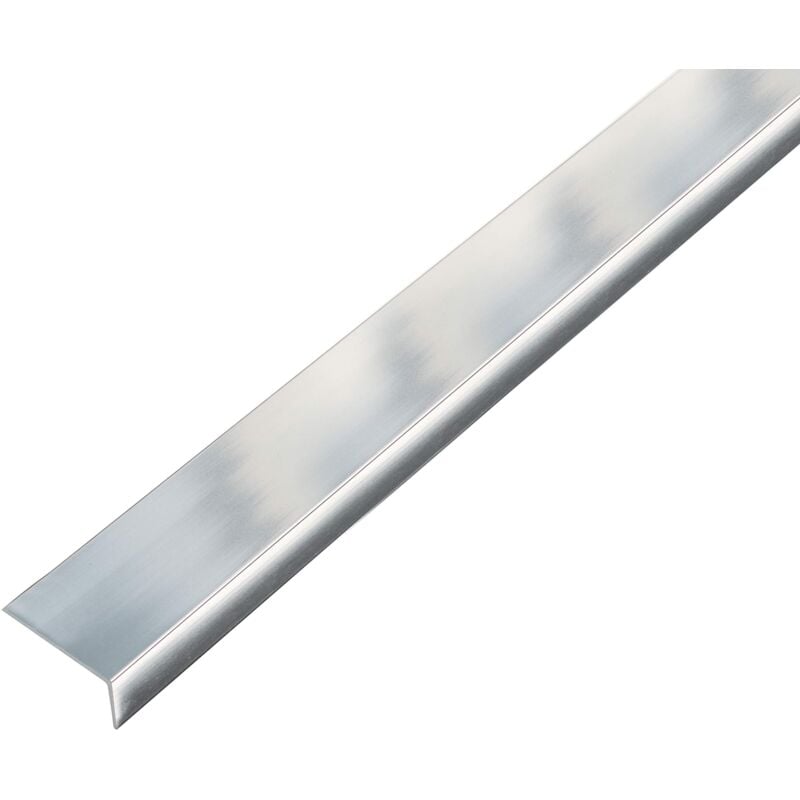 foto del prodotto alberts 488628 profilo angolare, autoadesivo, alluminio, design cromo, 1000 x 25 x 15 mm
