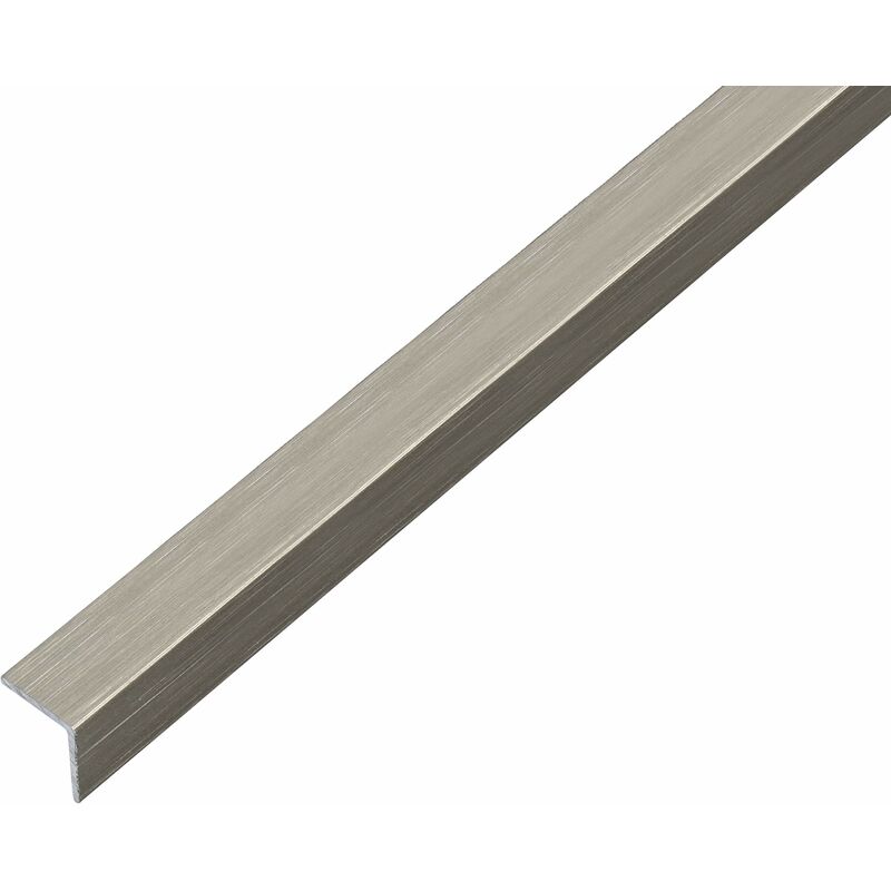foto del prodotto alberts 488741 profilo angolare, autoadesiva, alluminio, design acciaio inox, scuro, 1000 x 20 x 20 mm