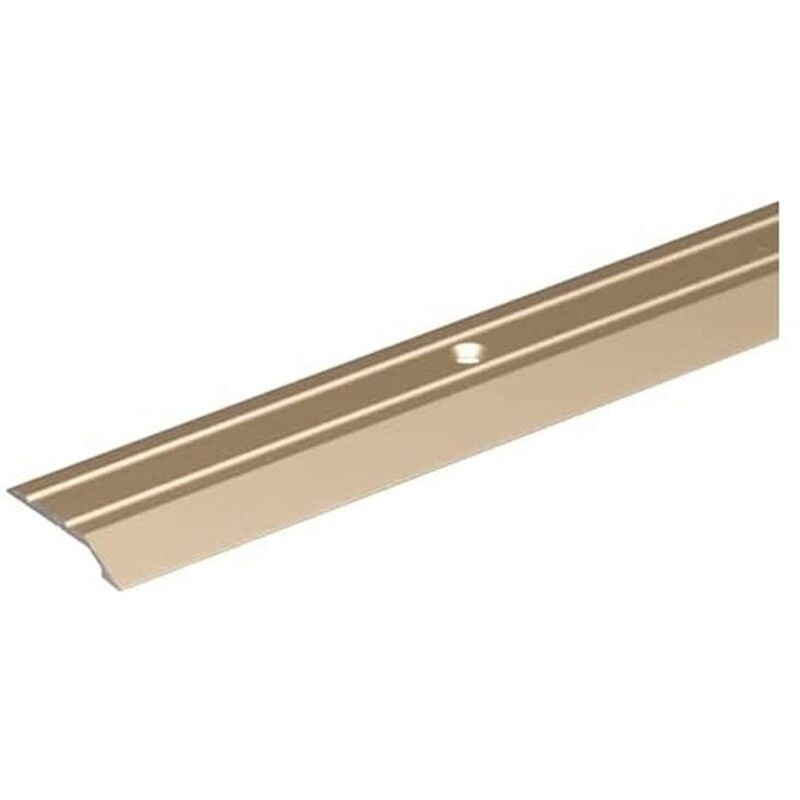 foto del prodotto alberts 490492 profilo di livellamento forato alluminio, anodizzato color sabbia 900 x 30 mm