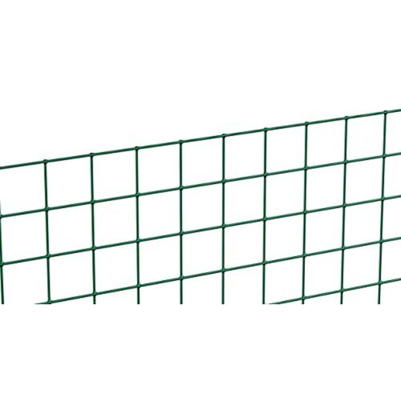 foto del prodotto alberts 614508 rete saldata, diverse altezze - disponibile in diversi colori, verde, maglie 12,7 x 12,7 mm, altezza 50 cm, lunghezza 5 m