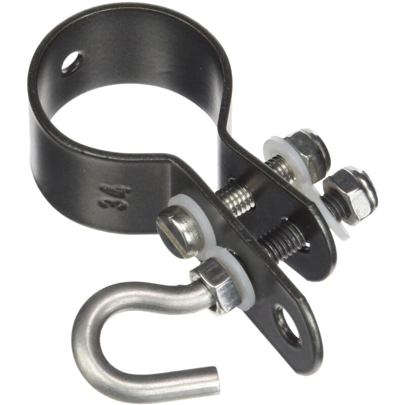 foto del prodotto alberts 655662 fascetta per barre di tensionamento per recinzione, zincata, con rivestimento in plastica antracite metallico, fascetta 34 mm