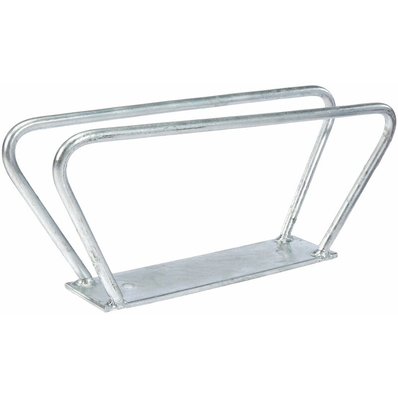 foto del prodotto alberts 692483 rastrelliera per biciclette singola, disponibile in due versioni, per montaggio a parete, zincata a caldo, portabiciclette con