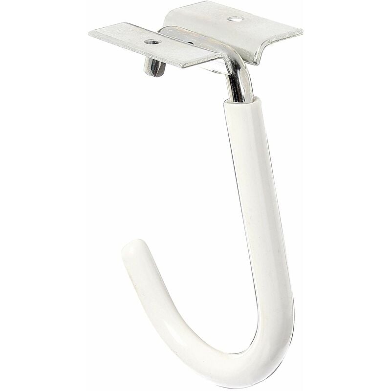 foto del prodotto alberts 802011 gancio portabici, piegato, incl. materiale di fissaggio, zincato blu, profondit del gancio 90 mm, altezza 115 mm