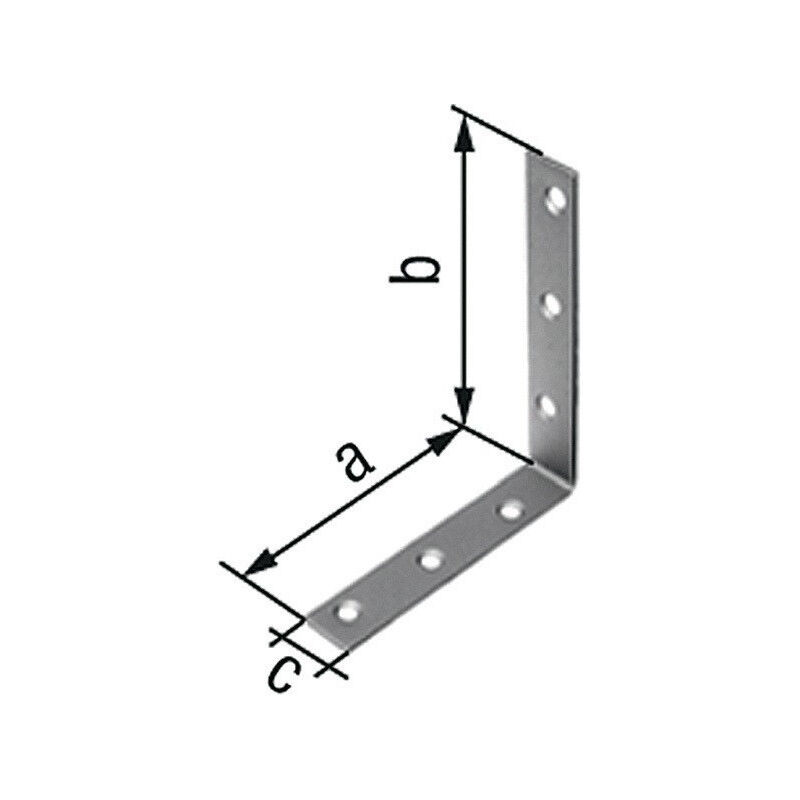 foto del prodotto alberts angle de chaise l.75 x 75mm l.16mm s.2mm trou va d.5.5mm gah par 25 